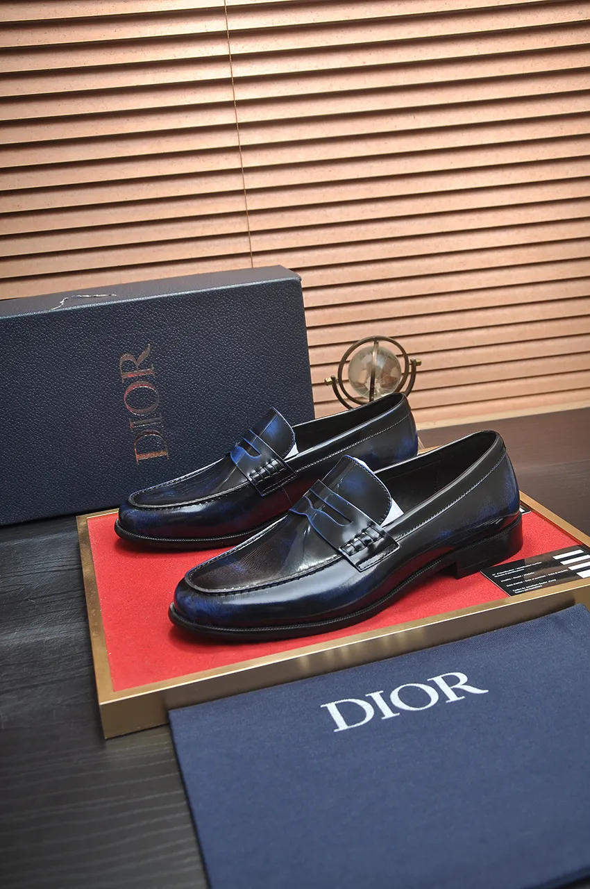Men's shoes 💰580💶[Dior] (water-dyed cowhide lining) Dior original 1:1 high-quality factory, imported original materials, imported raw cowhide, water-dyed cowhide lining, original TPU outsole, code number: 39-44 (45 customized)